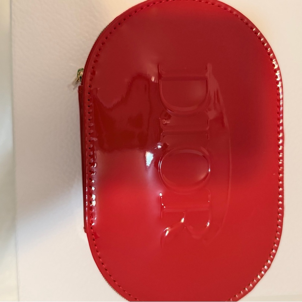 Dior Red Patent Cosmetic Pouch